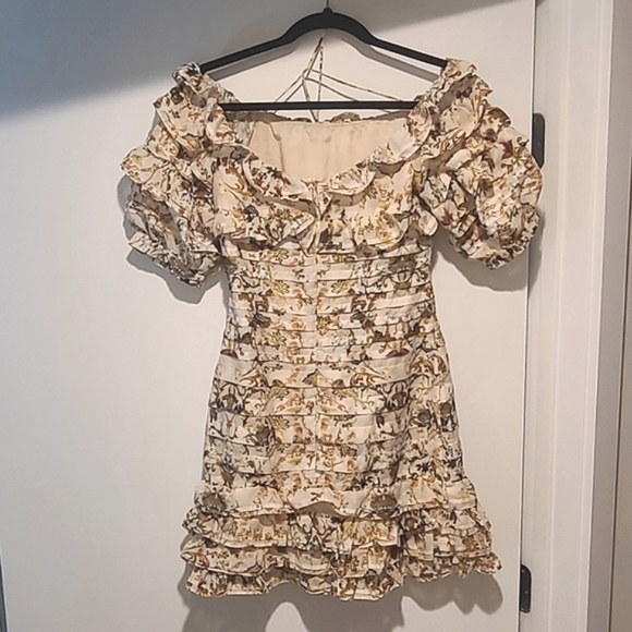 Off Shoulder Ruffle Dress - Picture 2 of 6